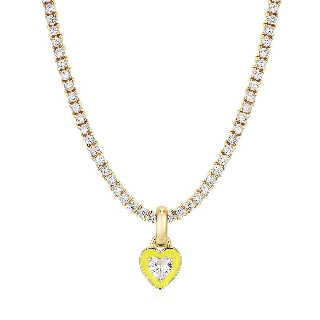 "Minimal Effort" - Colorful Beccarite Tennis Necklace