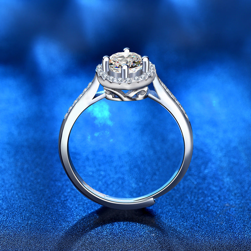 "My Everything" - Round Moissanite Princess Wedding Ring