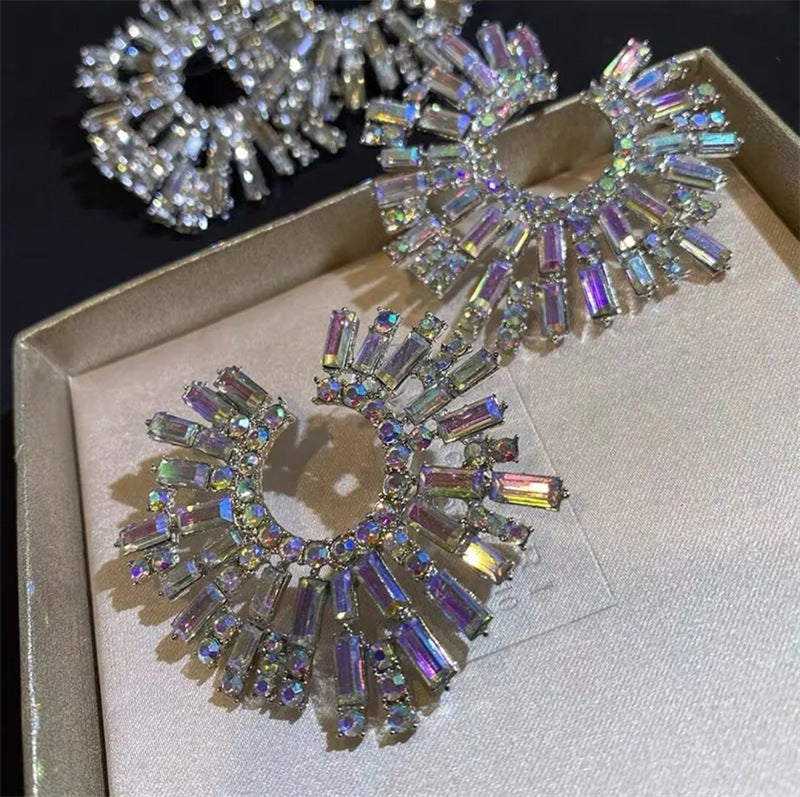 "I'm Unique" - Geometric Crystal Earrings