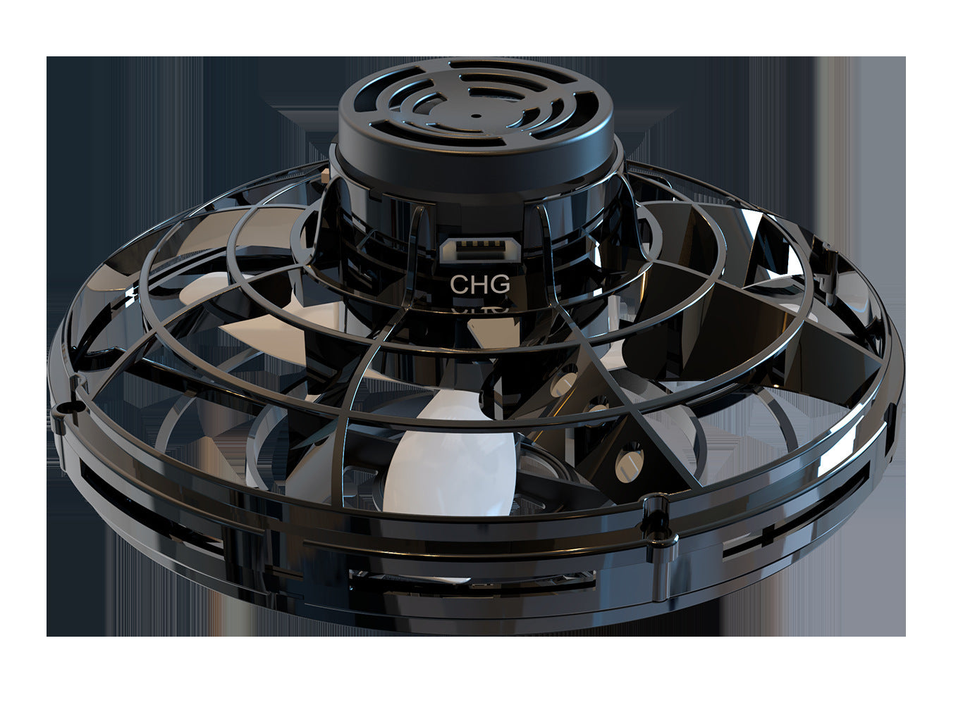 Flying Rotating Gyro Aircraft Induction Drone