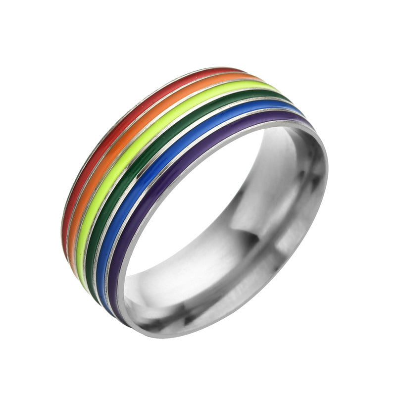 Rainbow Stainless Steel Ring