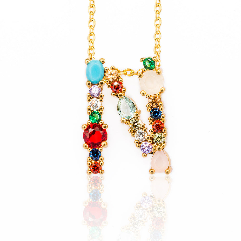 Bedazzled Letter Necklace