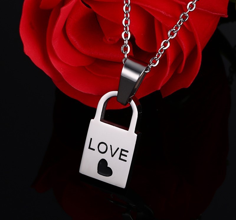 "Locked in Love" -  Lock and Key Necklace for Couples