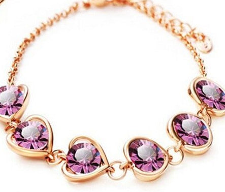 " A Rosey Heart" - Jewelry Set