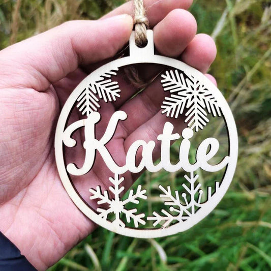 Personalized Wooden Christmas Ornament