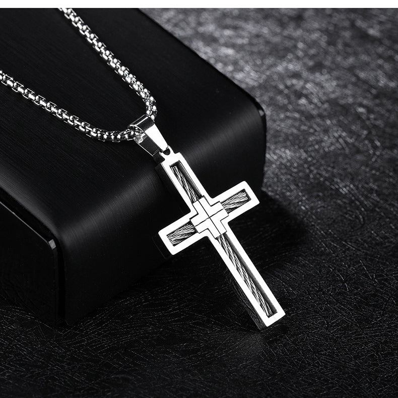 Stainless Steel Cross Necklace