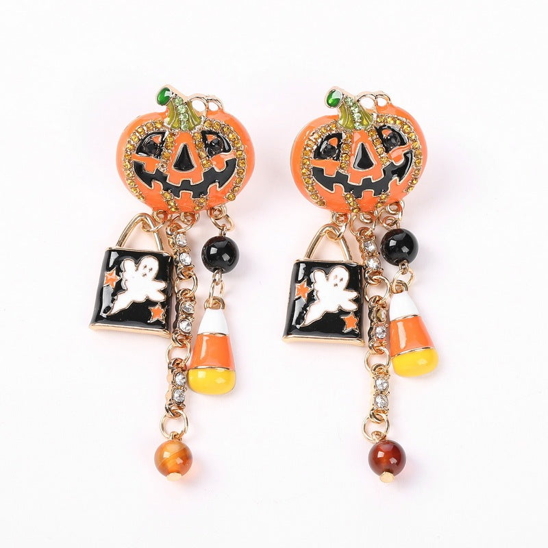 Pumpkin Dangle Earrings