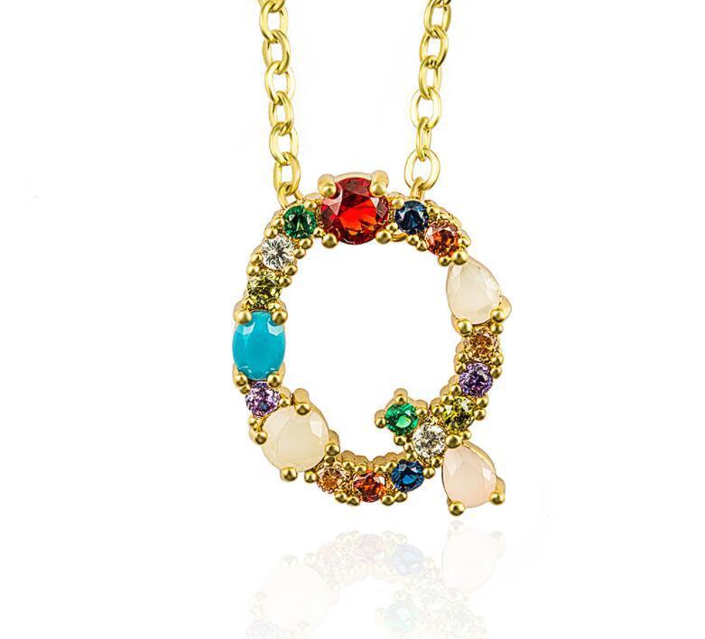 Bedazzled Letter Necklace