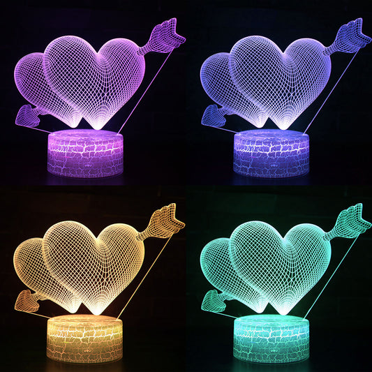 "I Love You" - 3D LED Heart Balloon