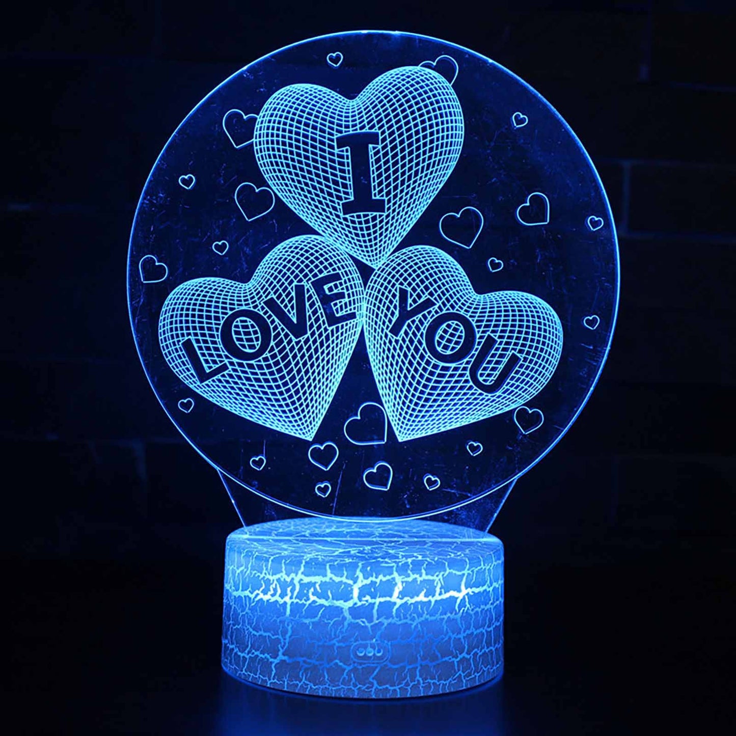 "I Love You" - 3D LED Heart Balloon