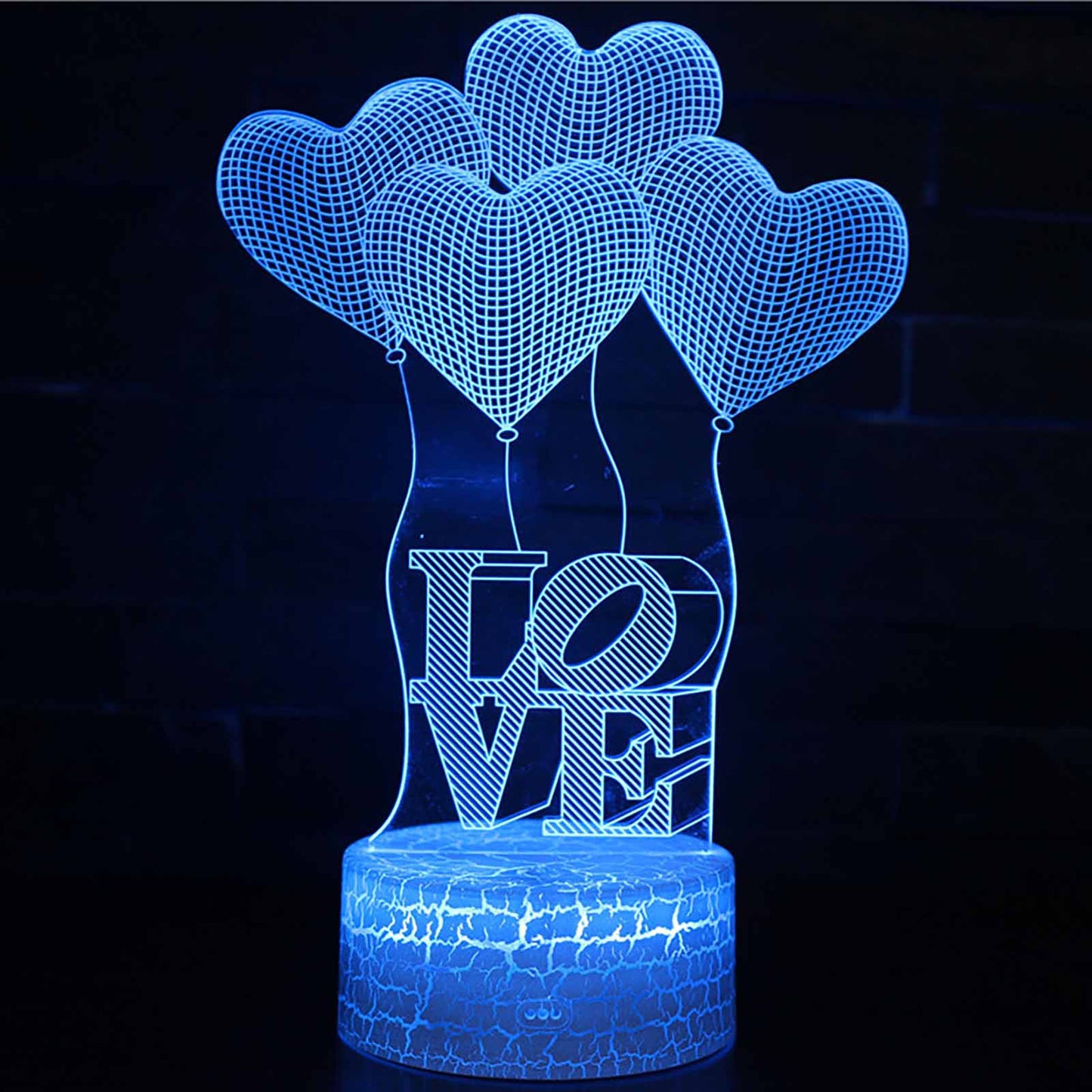 "I Love You" - 3D LED Heart Balloon