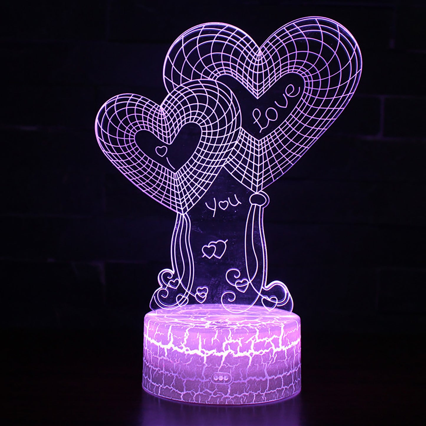 "I Love You" - 3D LED Heart Balloon