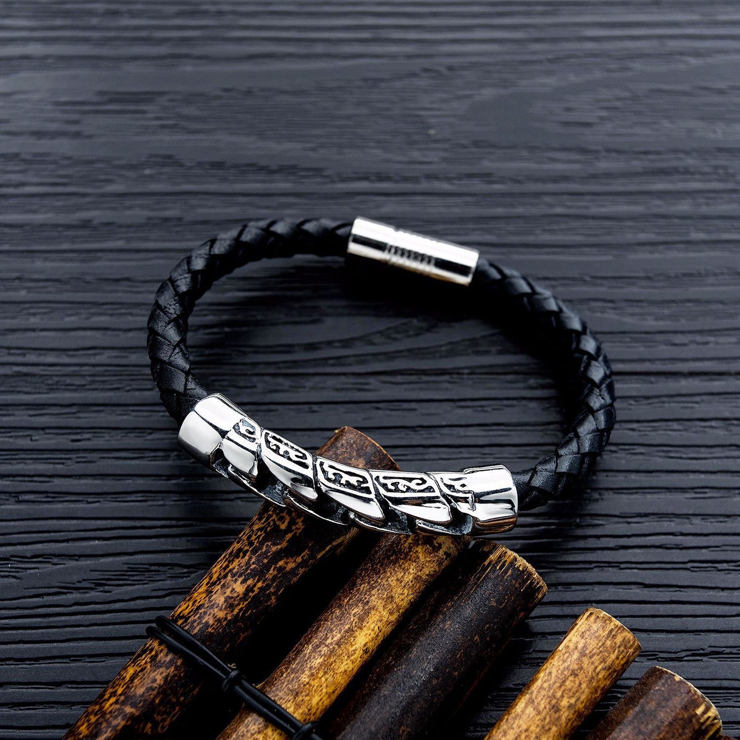 Woven Leather Hand Rope Bracelet