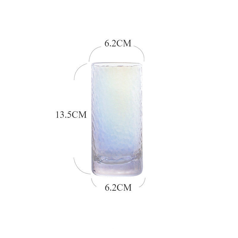 "Cheers" - Iridescent Glass Cups