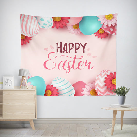 "Happy Easter" - Abstract Pattern Tapestry