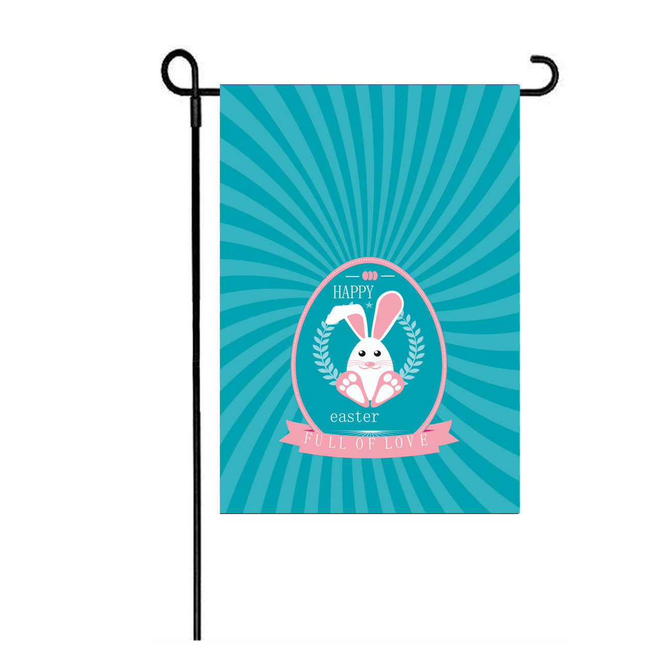 Easter Burlap Garden Flag