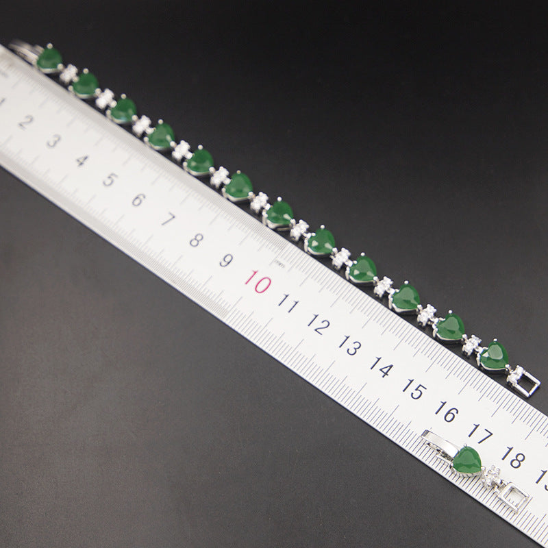"Pink Clover" - Zircon Jewelry Set