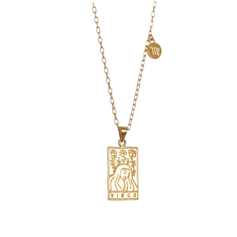Tarot Constellation Clavicle Chain Necklace