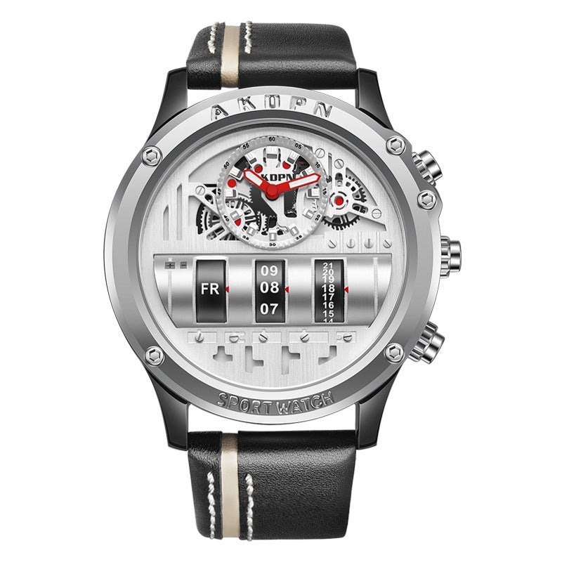 "AKOPN" - Leather  Men Wrist Watch