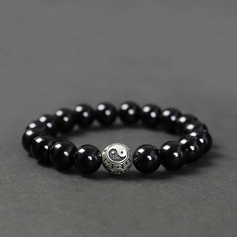 Black Agate Bracelet for Men and Women