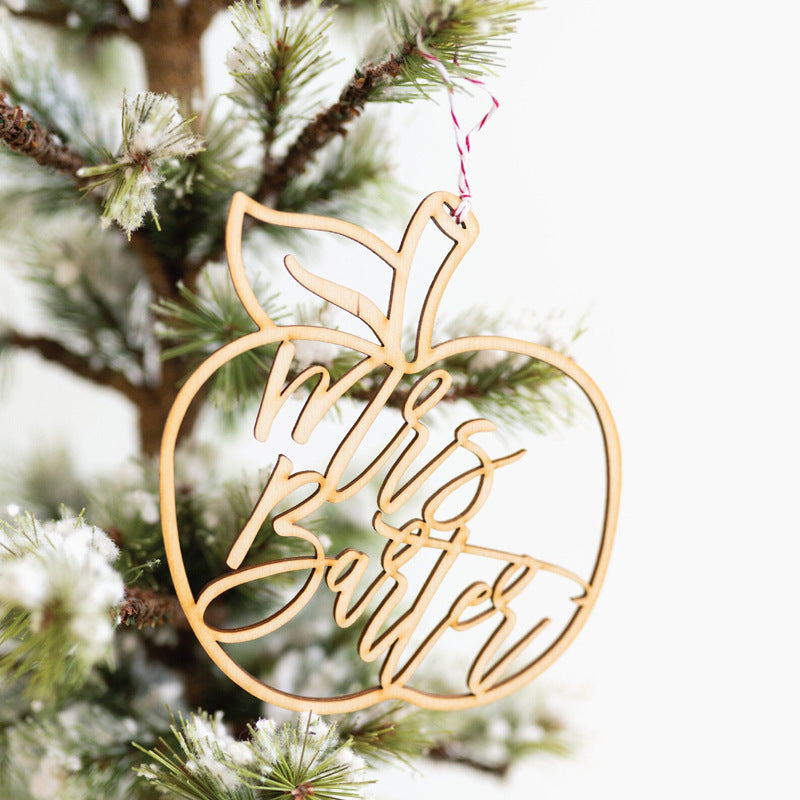 Personalized Wooden Christmas Ornament