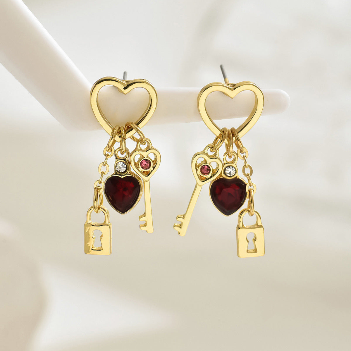 "Lock and Key"- Valentine's Day Earrings