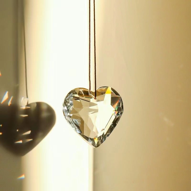 Crystal Heart Chandelier Suncatcher