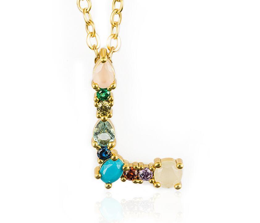 Bedazzled Letter Necklace