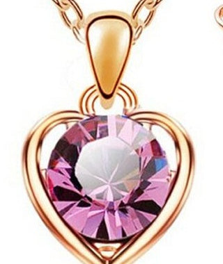" A Rosey Heart" - Jewelry Set