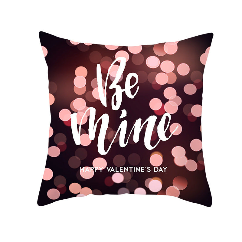 Valentine's Day Graphic Print Pillowcase