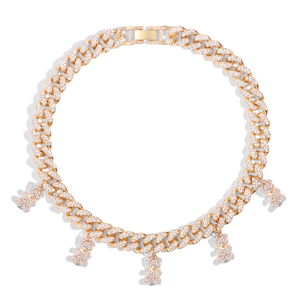 "Gummy Bear Queen" -  Zircon Statement Necklace