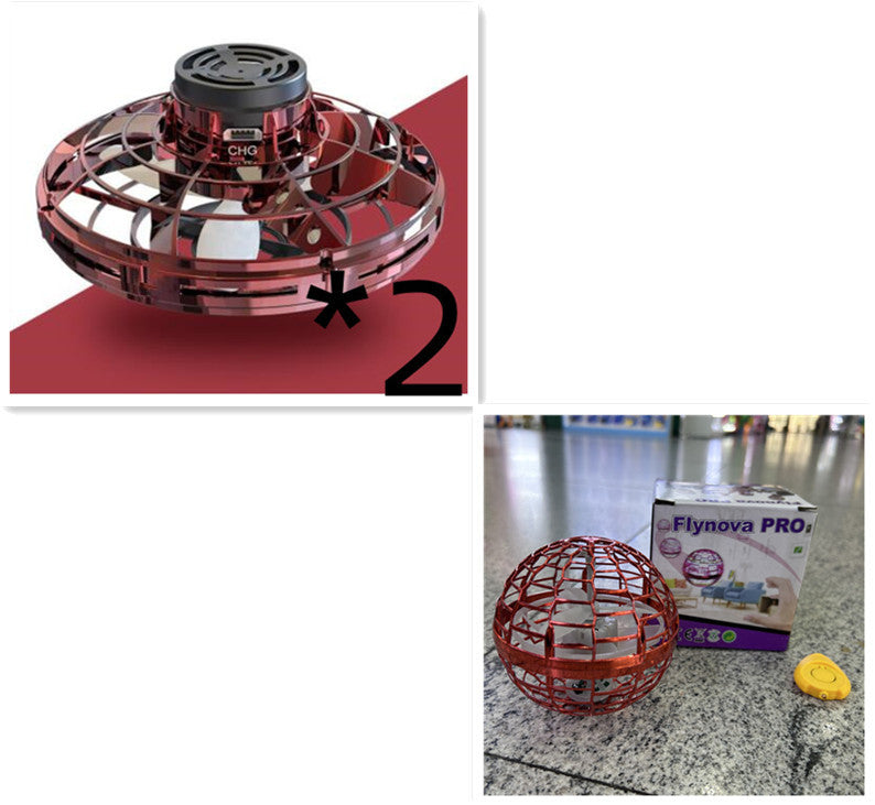 Flying Rotating Gyro Aircraft Induction Drone