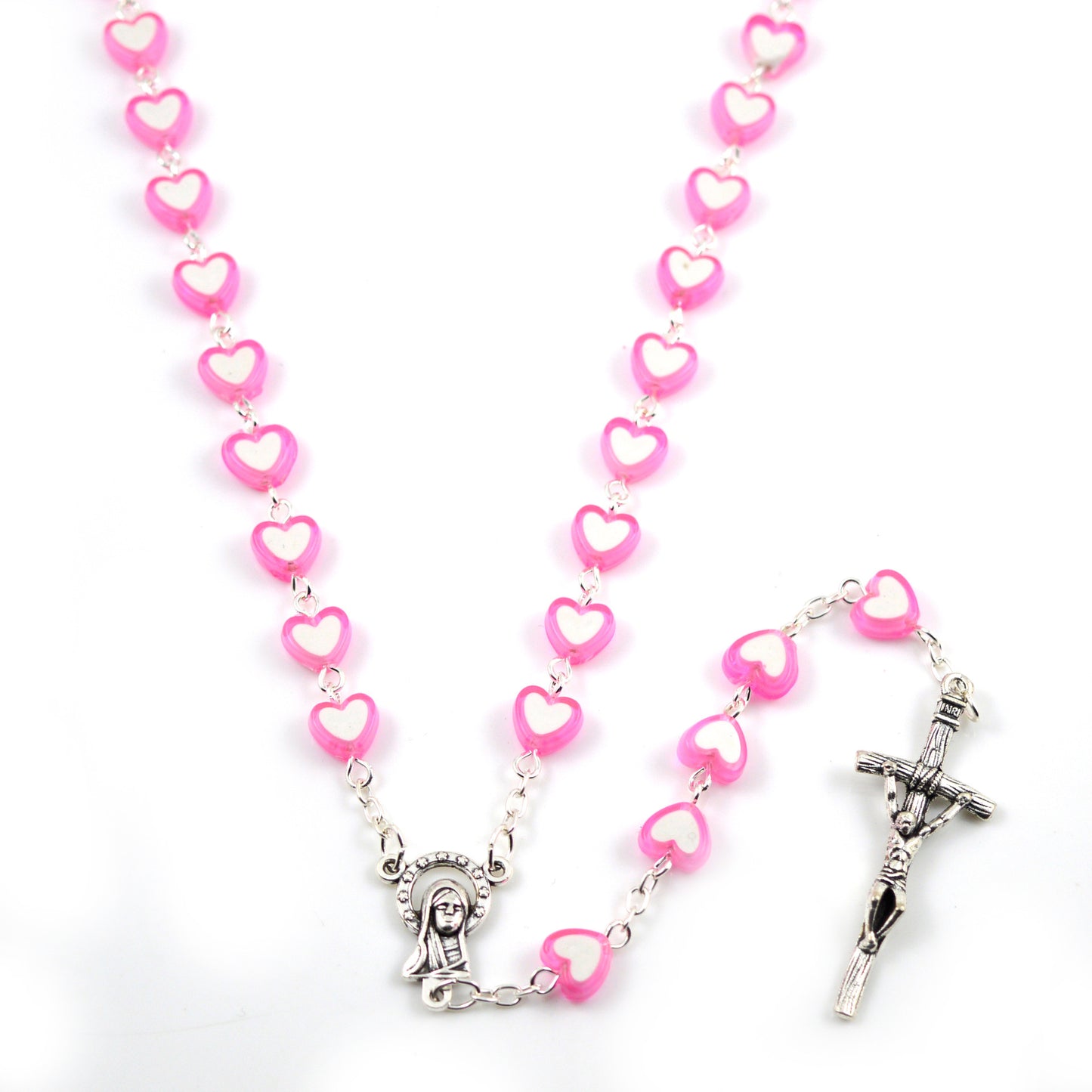 "Jesus Love" - Rosary  Necklace