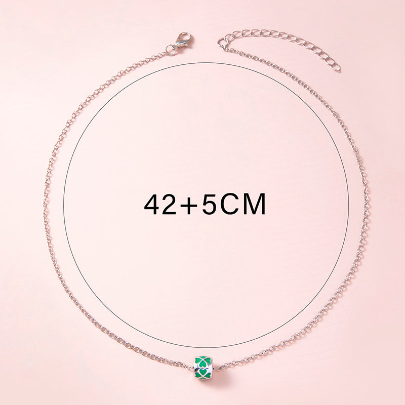 "Lucky Life" - Four-leaf Clover Clavicle Chain Necklace