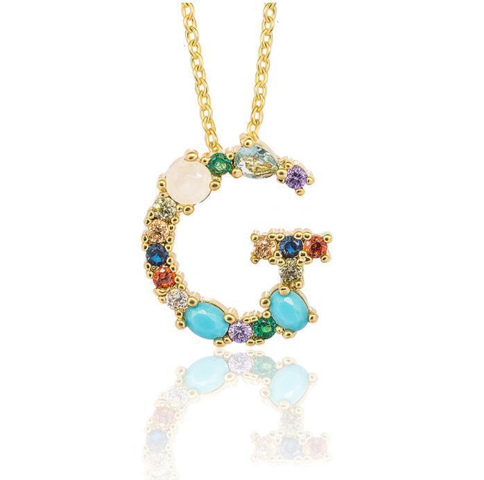 Bedazzled Letter Necklace