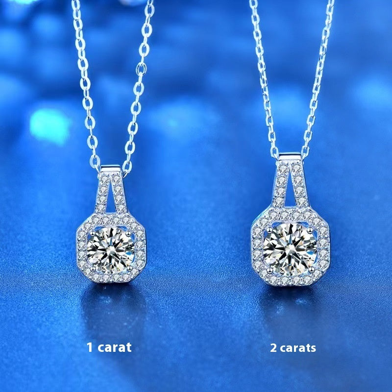 "Precious Diamond" - Moissanite S925 Sterling Silver Necklace