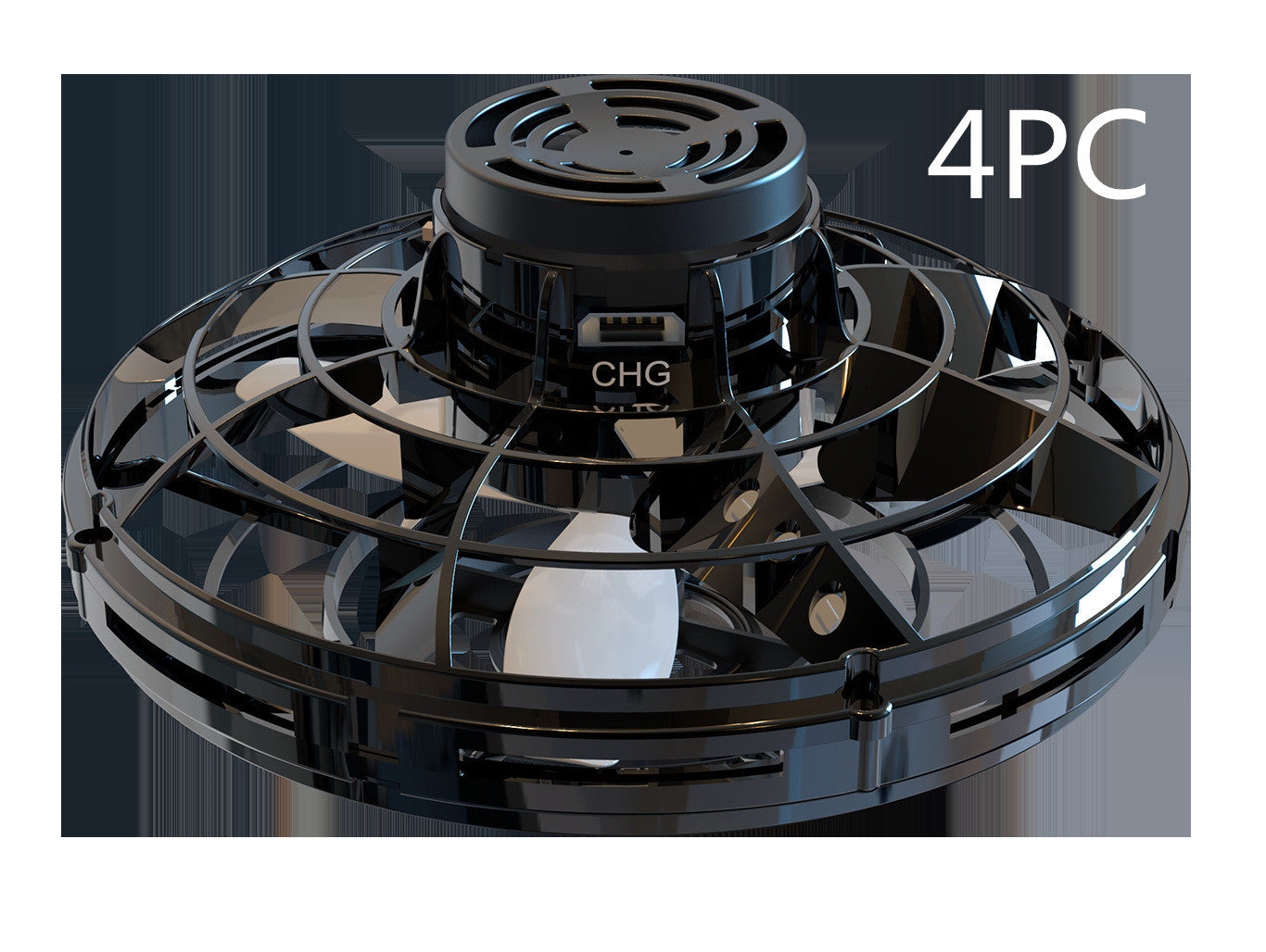 Flying Rotating Gyro Aircraft Induction Drone