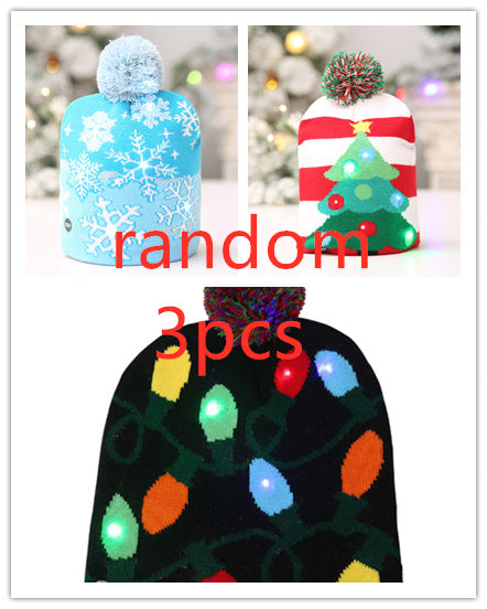 Ugly LED Light Knitted Christmas Hats