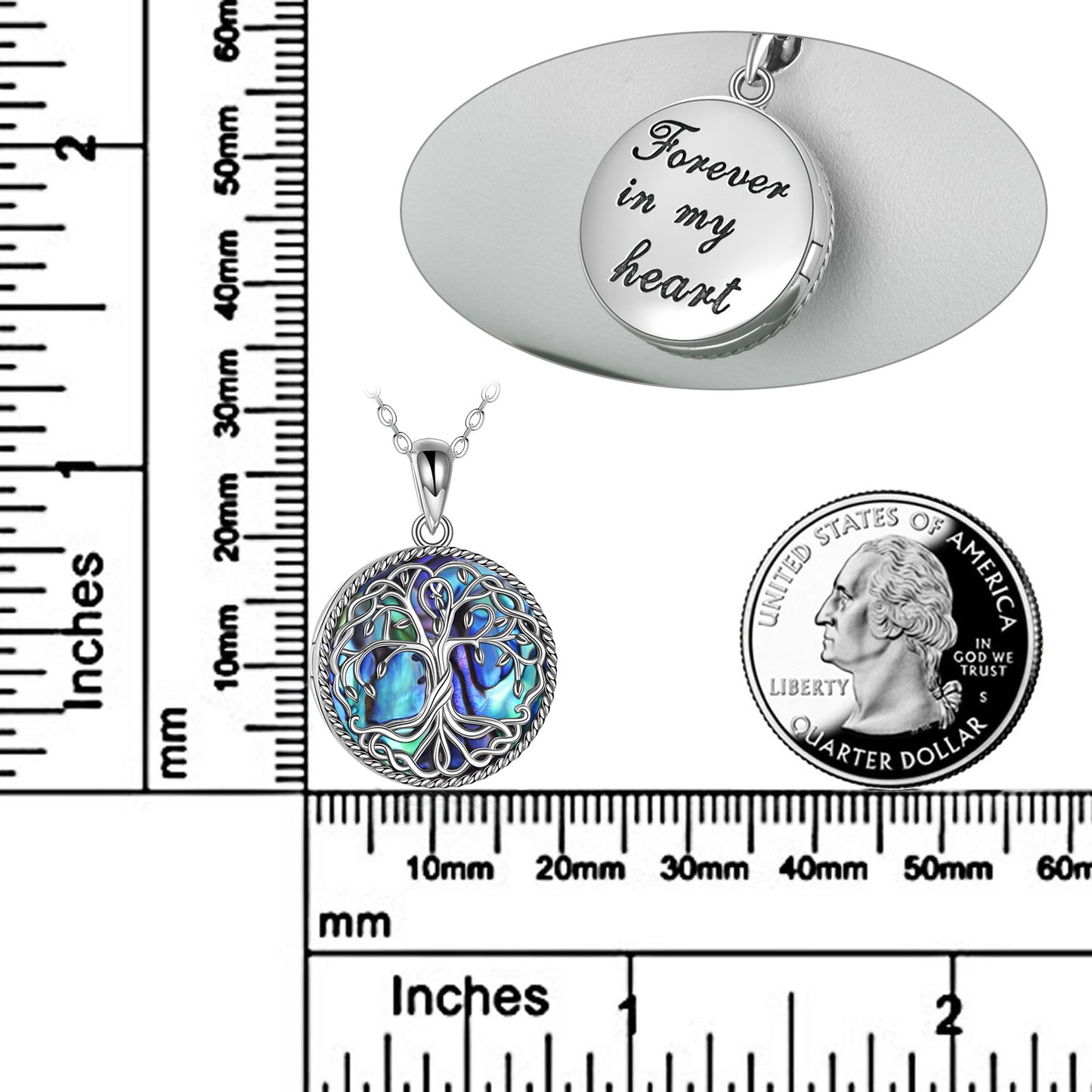 Tree of Life Locket Necklace Jewelry