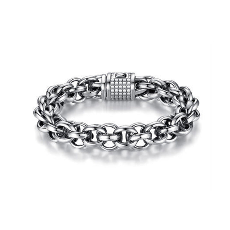 Copper Cross Chain Bracelet