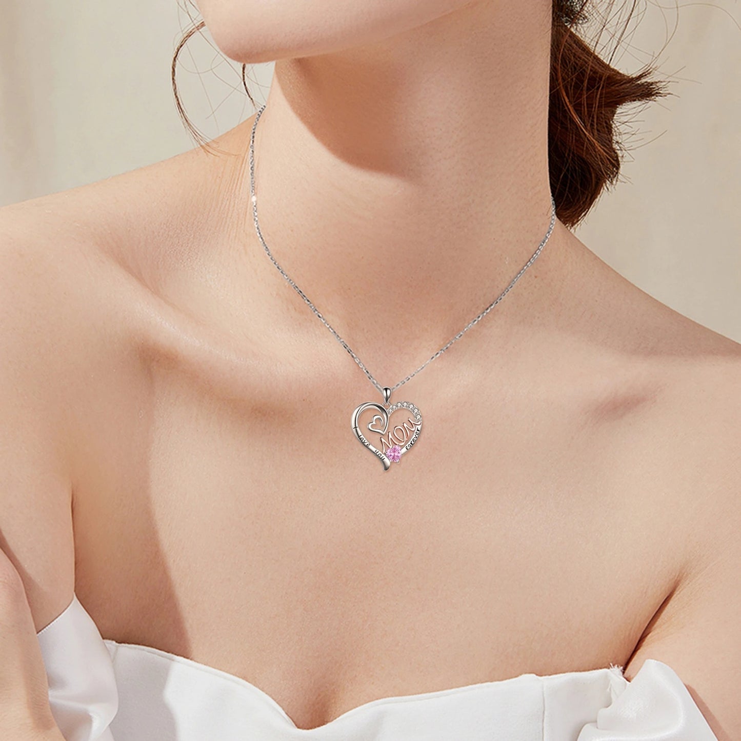 "I Love You Forever Mom" - Sterling Silver Necklace