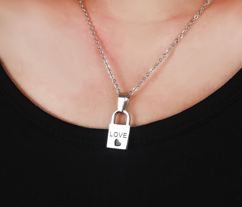 "Locked in Love" -  Lock and Key Necklace for Couples