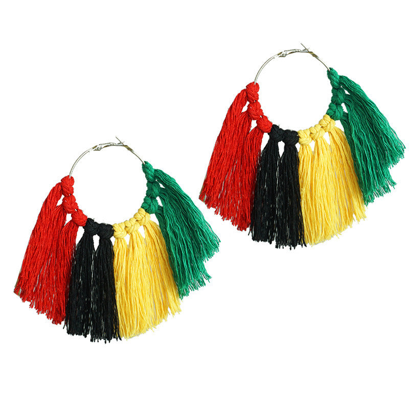 Multicolor Cultural Earrings