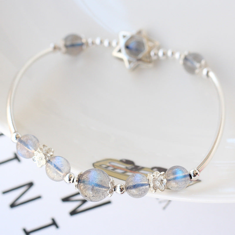 "Moonlight" - Handcrafted Moonstone Pure Silver