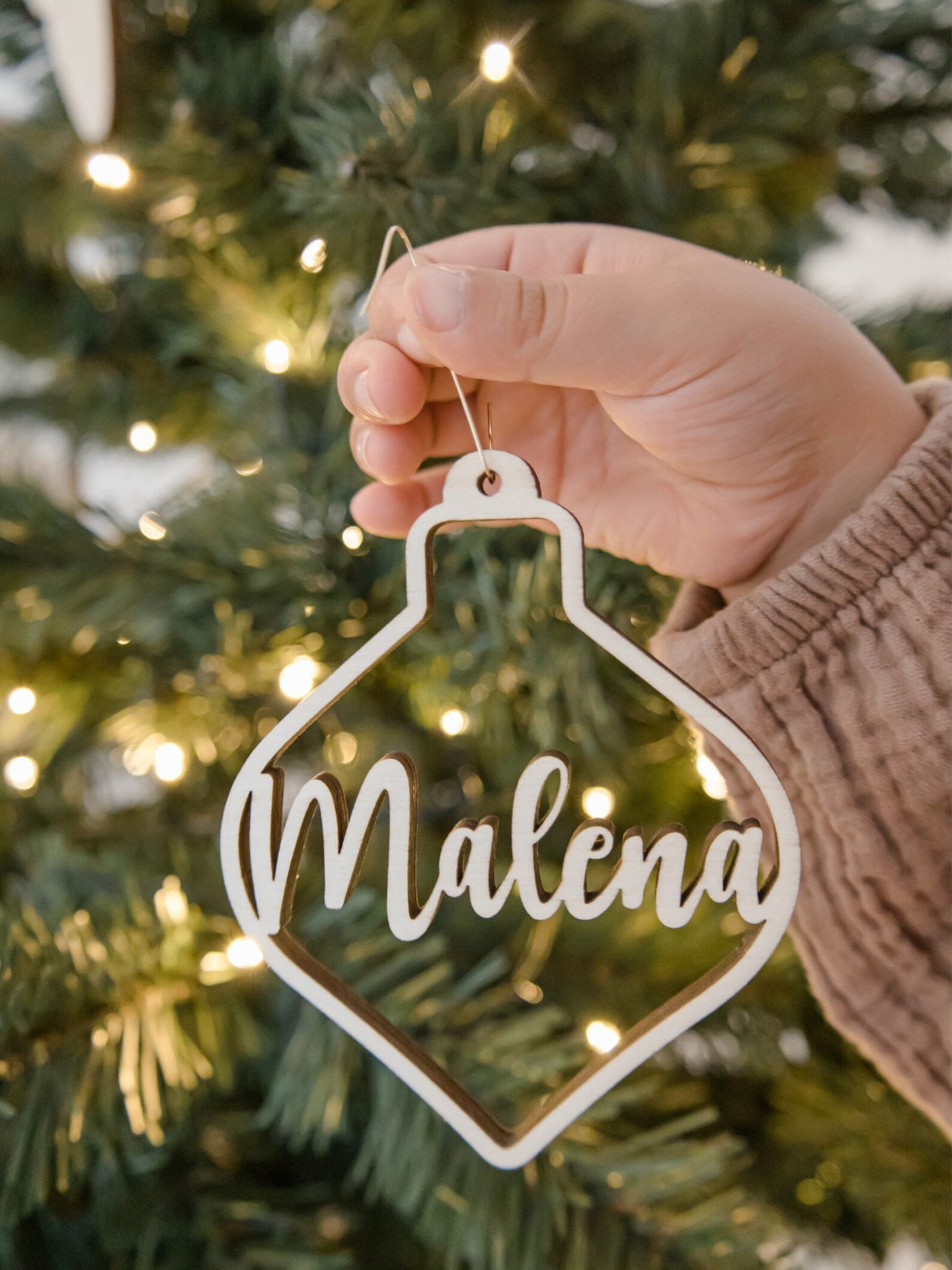 Personalized Wooden Christmas Ornament