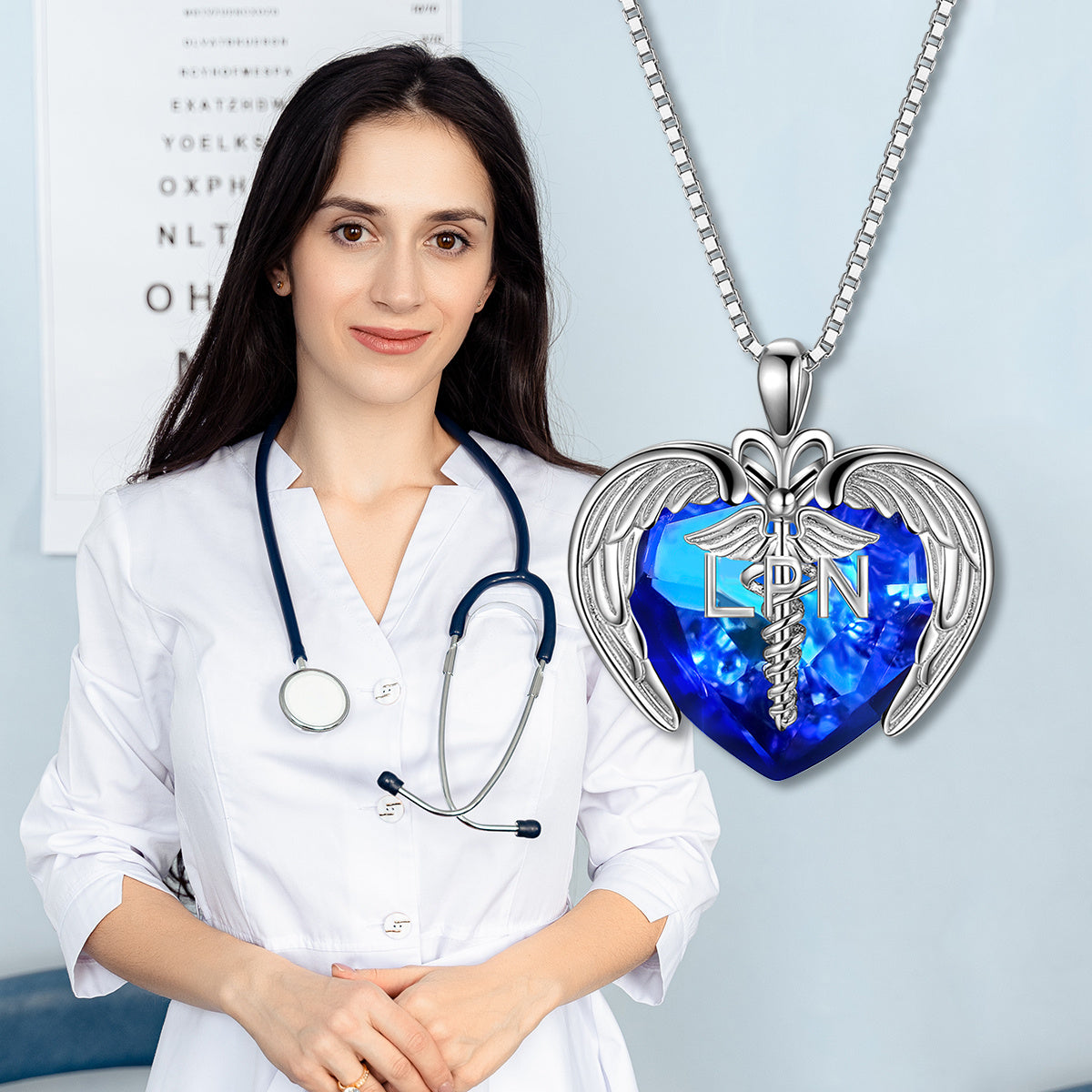 "I Love my Registered Nurse" - Heart Necklace