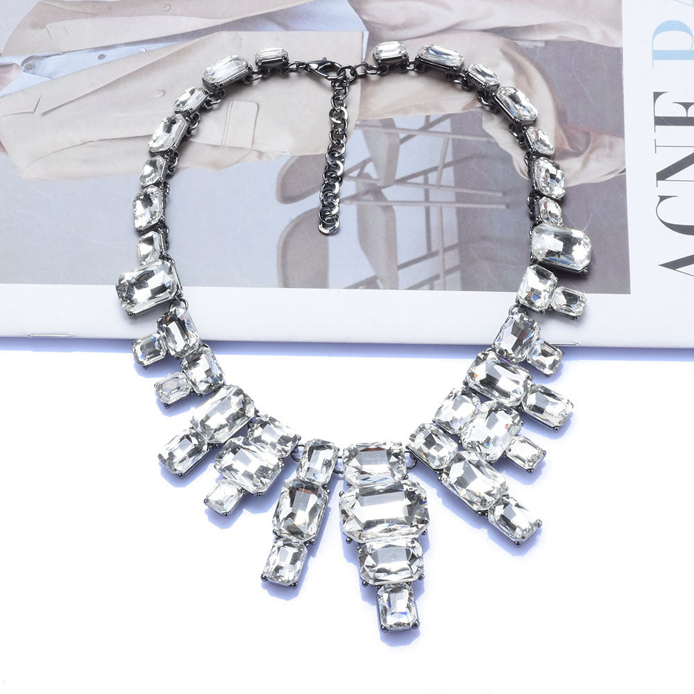 "Luxurious" -  Big Gem Statement Necklace