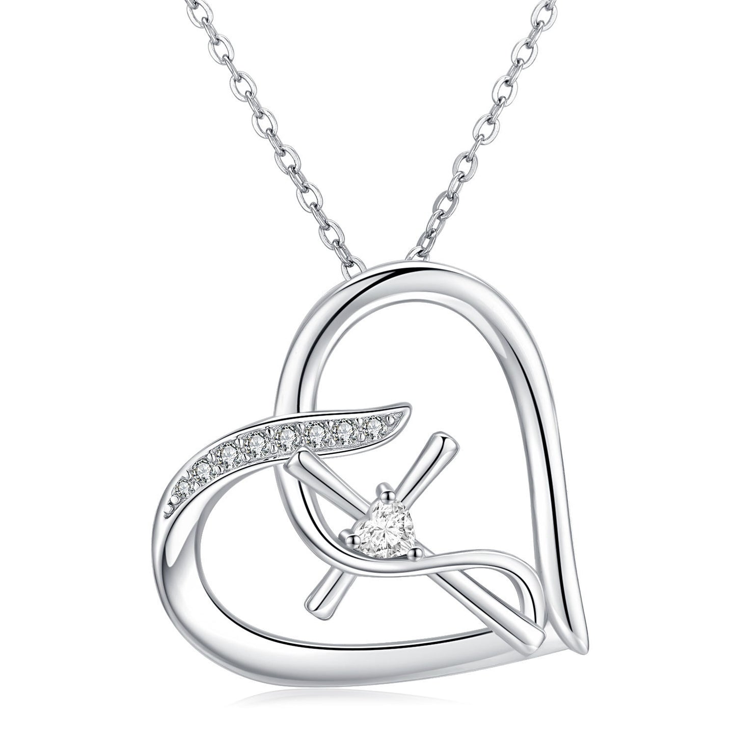 Sterling Silver Cross Infinity Hope Pendant Necklace