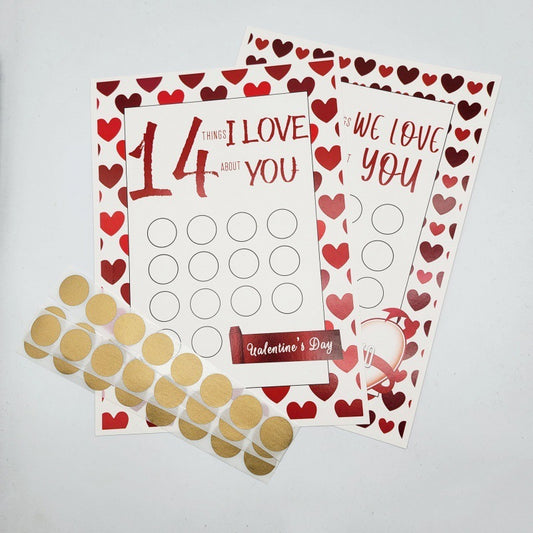 14 Things Valentine's Day Scratch-off