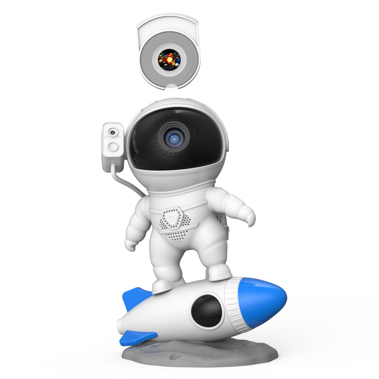 Starry Sky Rocket Astronaut Galaxy Projector Lamp Desktop